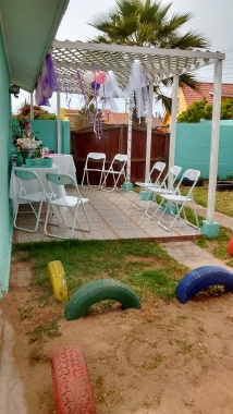 Terraza con candy bar