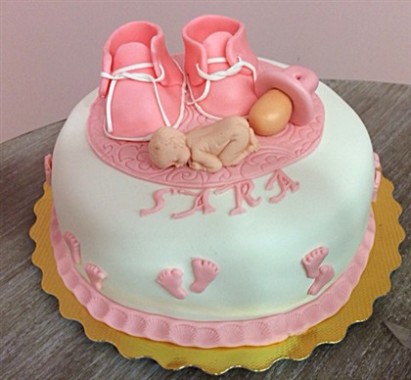 Tarta bautizo bebe