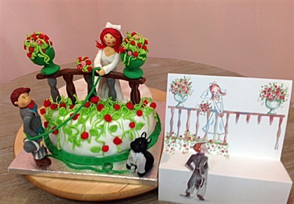 Tarta boda balcon