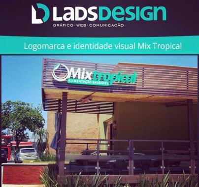 Logotipo e Fachada Mix Tropical