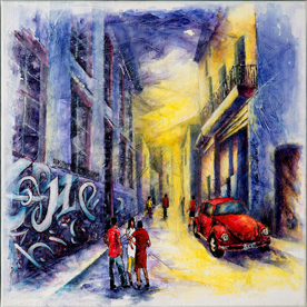 Toile Acrylique H60 L60 " L'Atelier du tag"
Pièce unique......