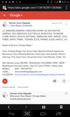 Microvave Oven, Foreign Appliance Services