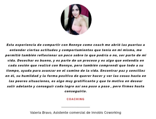 Testimonio de coaching Personal