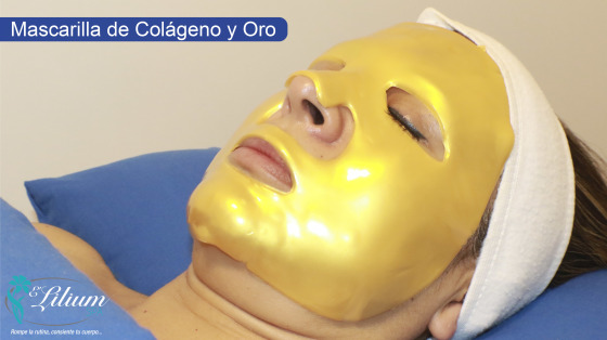 Mascarilla de Oro, sus principios activos, permiten hidratar la piel, dejandola tersa y luminosa, recomendada para compromisos sociales.