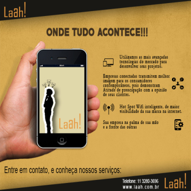 Não espere que os resultados simplesmente aconteçam, venha para a Laah! Por que aqui é onde tudo acontece.
#agency #mkt #wifi #site