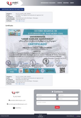 Aneic Perú - Certificados digitales