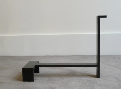 Paire de chenets en bronze de Jacques Quinet 1963