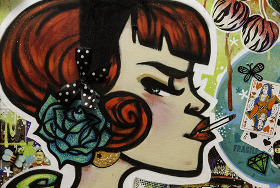 peinture d apres portrait "streetart"