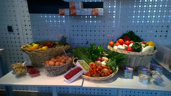 mise en place pour une journée atelier cuisine...concours culinaire.