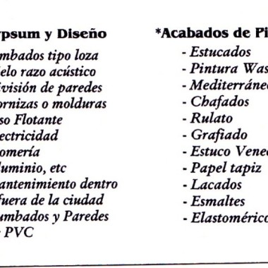 Decorab.Servicios De Construçcion .Reformas Y Mantenimientos Generales.