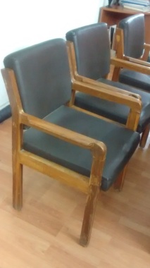 I work with prisoners at Cherlapally prison, teaching them carpentry. We made 200 of these chairs.