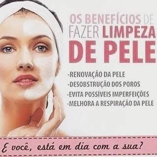 Limpeza de pele  benefícios 