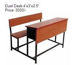 These dual desks were made to be supplied to the government schools. 6000 of these were made by the inmates of the Cherlapally prison.