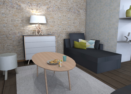 Aménagement d'un salon - Projet Réalisé à distance