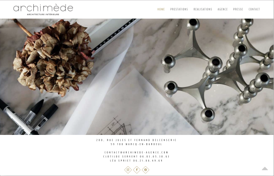 Site vitrine WordPress www.archimede-agence.com