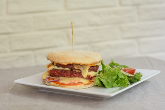 Burger maison au maroilles