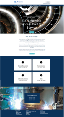 All Automatic website, designed, content written and built.