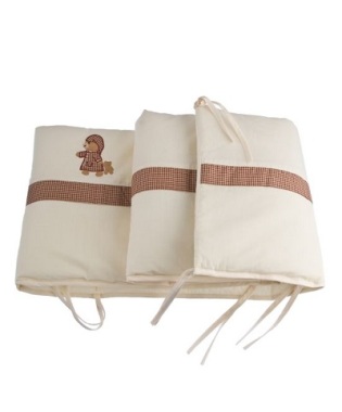 Protector cuna col. osito Beige.