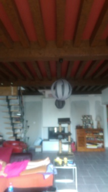 Vu d'ensemble de la pièce a vivre avant travaux.