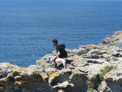 Pêche en mer,  belle île 