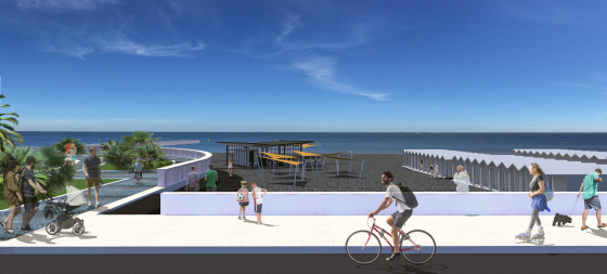 Project for a beach resort