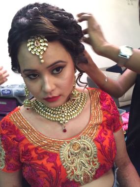 Client bridal makeup