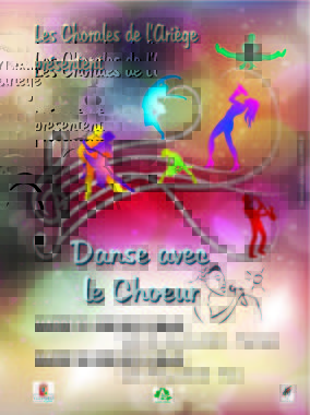 Affiche réalisée pour le concert de fin d'année d'un collège