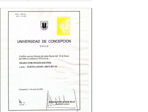 Certificado de Titulo Univ.