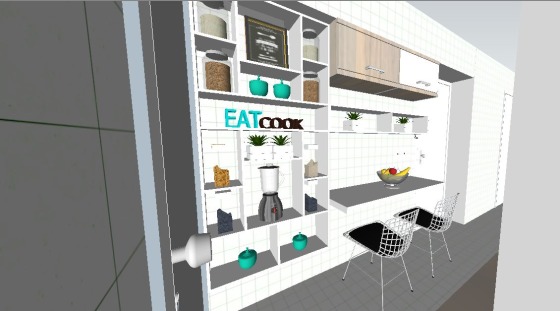 Projeto cozinha modulada - baixo custo