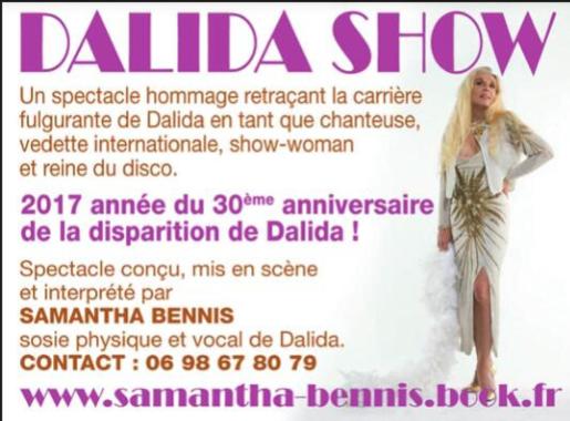DALIDA SHOW 2017 FLYER