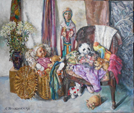 Уголок 2017, х/м, 110 на 100 см