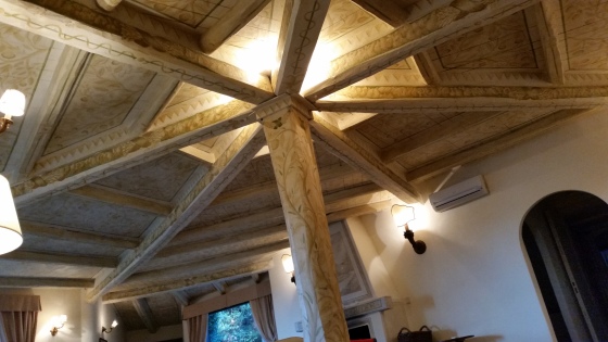Ristrutturazione villa Roma - Particolare soffitti affrescati
