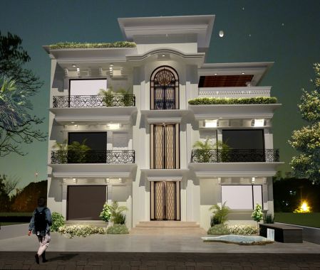 Elevation of 300 Sq Yards House, Mohali