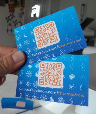 Carte de visite vernis 3D