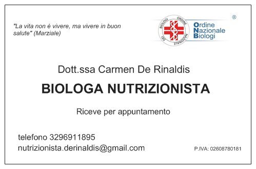 Bigliettino da visita 