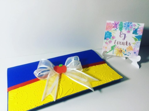 Invitacione Blanca Nieves parte frontal 