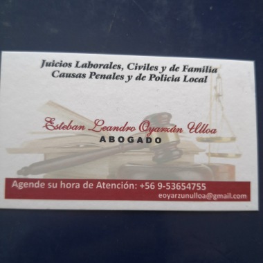 Estudio Jurídico Oyarzun Y Abogados Limitada