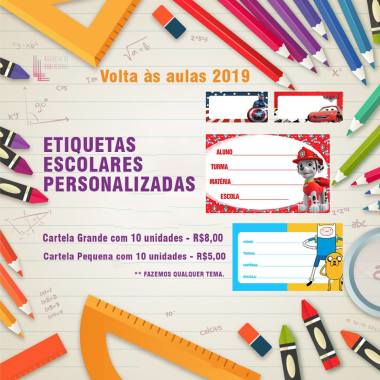 ETIQUETAS ESCOLARES 