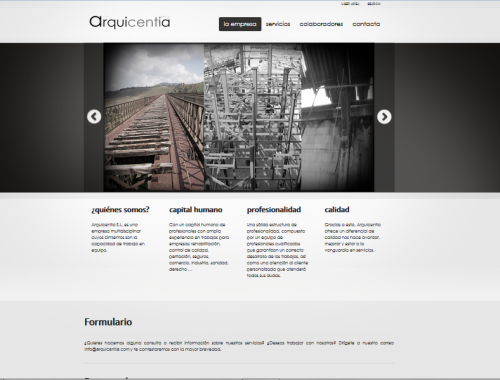 Web estudio arquitectura