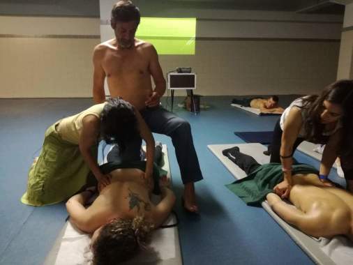 Workshop massagem de relaxamento Human Fest 2017 palácio de cristal Porto