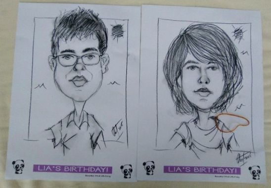 Caricaturas realizadas en vivo