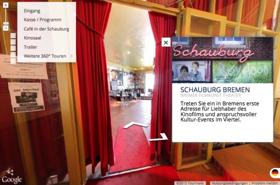 Interaktive, virtuelle 360°-Panorama-Tour.