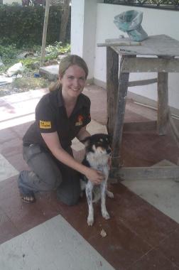 During Vaccination drive with vets from U.K