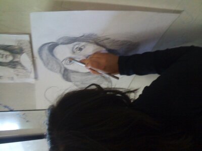 Dibujo de rostros.