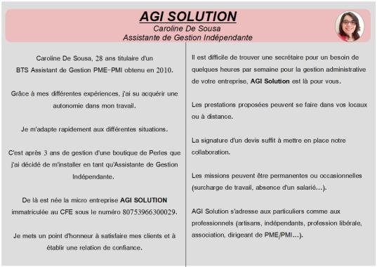 PRESENTATION AGI SOLUTION