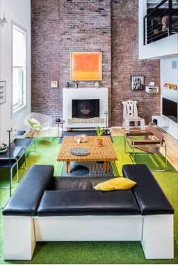 Sala estar realizada en New York; Ing. Asistente Carolina Marin y Arq. Manuel Ferrer.