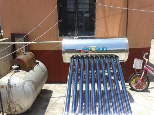 instalación de calentador solar