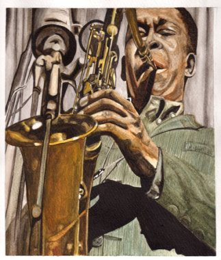John Coltrane
Aquarelle
format A4