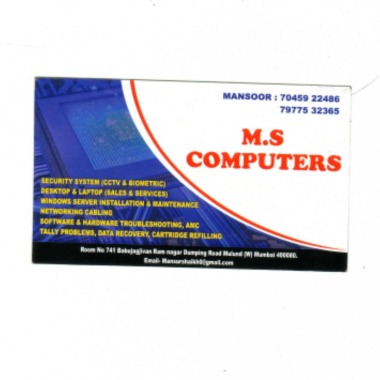 M.S. Computers
