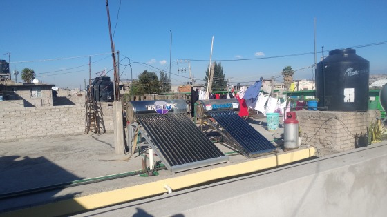 instalación de calentador solar